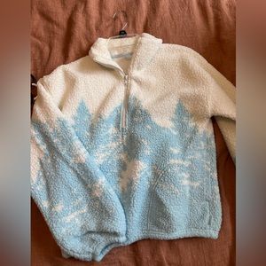 Gilly Hicks Hollister Mountains Fleece quarter zip